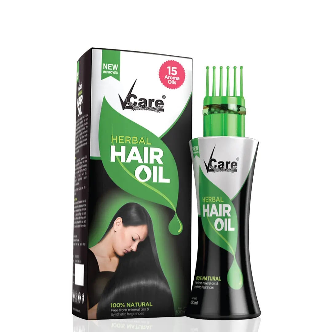 15 Aroma Oils Formula – VCare Herbal Hair Oil + Wonder Cap